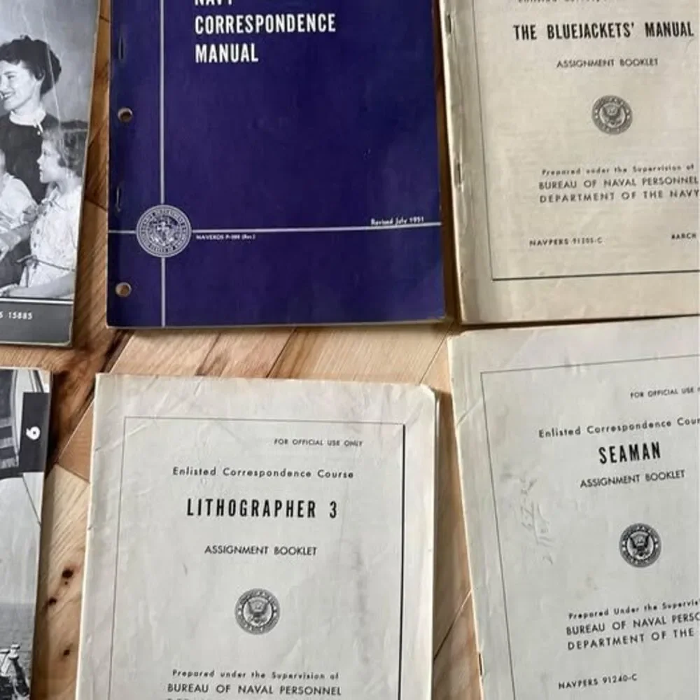vintage Navy manuals from the 50s- lot